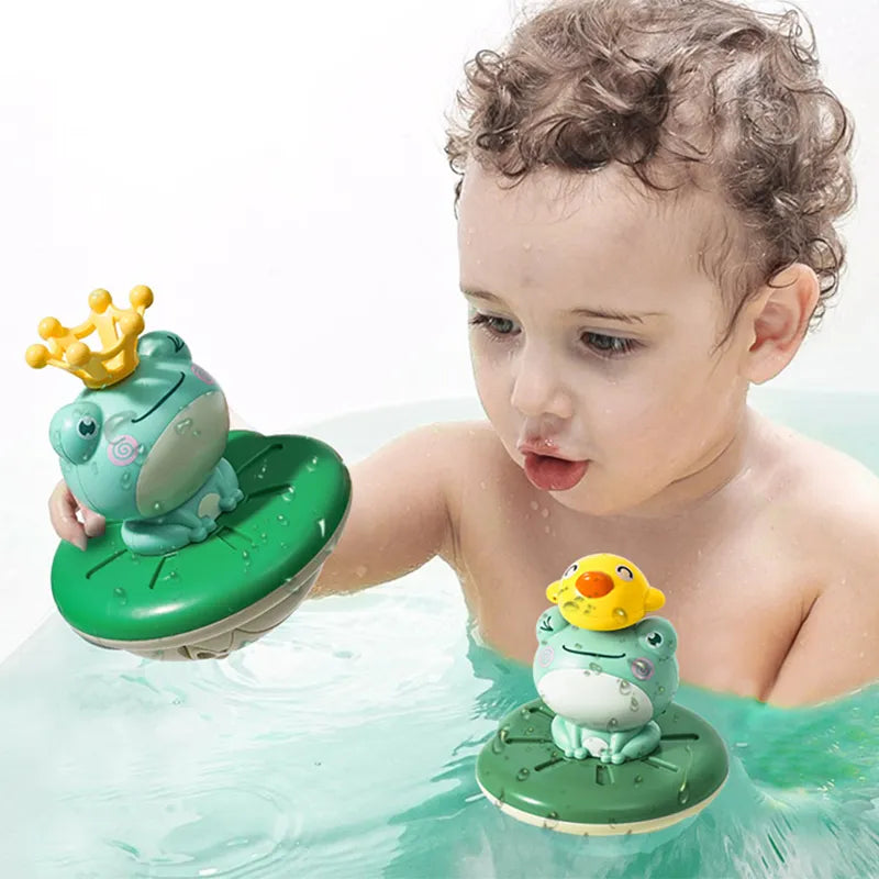 Brinquedo de banho: Sapo giratório com pilhas - Clara's Charming Store