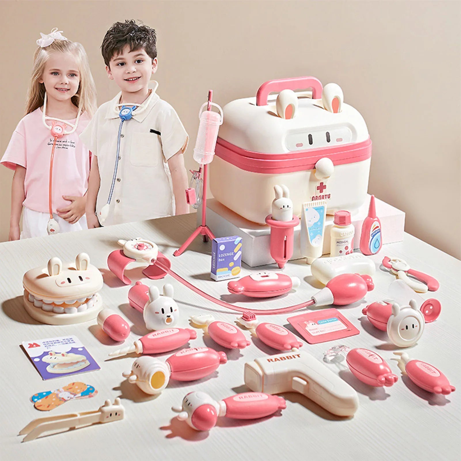Kit médico e dentista de brinquedo - Clara's Charming Store